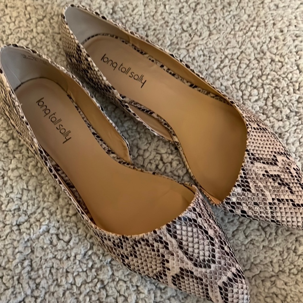 Long Tall Sally D’orsay flats, size 10